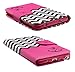 Samsung Galaxy Mega 2 Case - Wallet Folio ID Holder Pouch MEGA 2 (HOT PINK ANCHOR)
