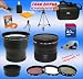 Professional Tokina 3x Telephoto & 0.22X Ultra Fisheye Wide Angle Lens + 4GB MEGA Kit for Panasonic Lumix DMC-FZ18