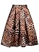 Choies Women's Print Floral Midi Skirt(Tiger Pattern/Yellow White Leopard)