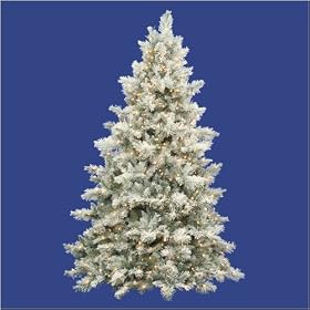Flocked Idaho Pine Tree - 12'