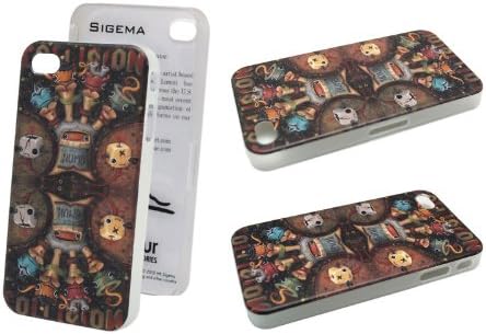 Sigema Armour IMD x illustrator iPhone 4 Case (JL-01 Numb) with clear screen protector
