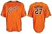 Majestic Juan Marichal San Francisco Giants Orange Throwback Laser MLB Embroidered Cooperstown Baseb (XL=48)