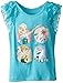 Disney Little Girls' Frozen Fever Lace Sleeve T-Shirt