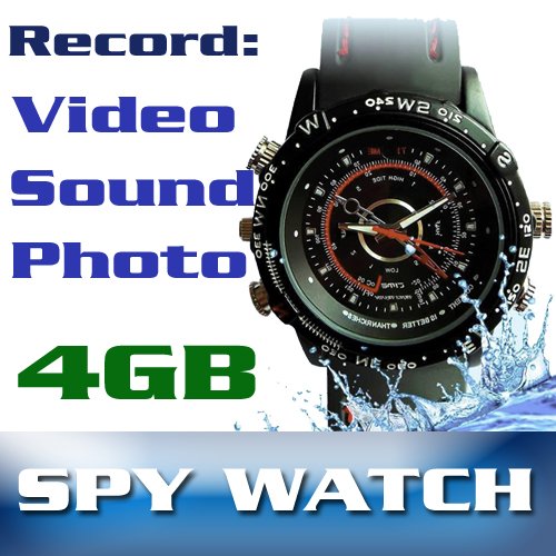 Sports Watch  Hidden Camera, Microphone and 4GB 