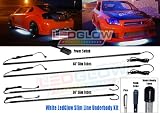 LEDGLOW White LED Slimline Underbody Underglow Kit