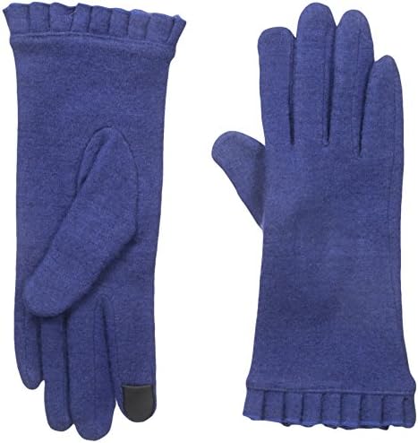 Gloves International Women's Wool Blend Gloves, Sodalite Blue, Large