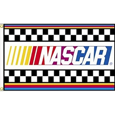 Nascar With Stripes 3 X 5 Single Sided Banner Flag
