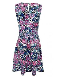 General Print Fitted Pleated Elastane/Polyester/Scuba/Knit Spring Summer  Dress