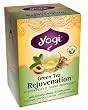 Yogi Green Tea Rejuvenation, Herbal Tea Supplement, 16-Count Tea Bags (Pack of 6)