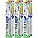 GUM Folding Travel Toothbrush with Antibacterial Soft Bristles (Pack of 6)
