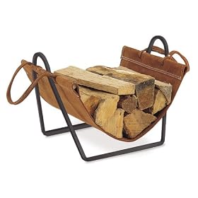 Napa Forge Traditions Wood Holder with Suede Carrier by Napa Forge