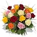 Rosenstrauß aus 20 bunten Rosen
