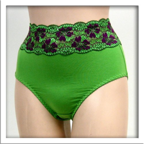 Buy Venus 2 Pack Green Sheer Floral Bikini Panty #3570 S