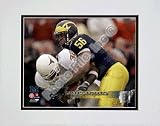LaMarr Woodley University of Michigan Wolverines 2005 Action Double Matted 8O x 10O Photograph (U