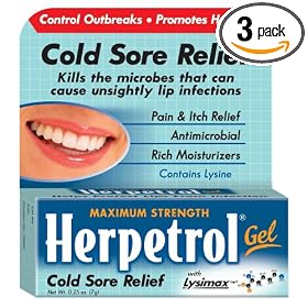Herpetrol Cold Sore Relief Gel, Maximum <a href=