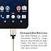 USB C to USB, iOrange-E Type C 1ft Braided Cable with Aluminum Connector for 2015 Macbook 12'', LG G5, OnePlus 2, Nexus 6P, 5X, Lumia 950, Nokia N1 Tablet, Nextbit Robin and Other USB C Devices, Gold