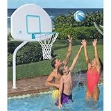 Dunnrite DeckSplash Swimming Pool Basketball Hoop with Aluminum Anchors