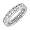 14k White Gold Channel Set Diamond Eternity Band (3 cttw, I-J Color, I2-I3 Clarity), Size 4
