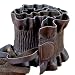 Ledergürtel LINDENMANN, Taillengürtel, Wickelgürtel zum Knoten, sehr weiches Rindleder, braun, hochwertige Verarbeitung, ca. 100 mm breit, inkl. Gürtelsäckchen