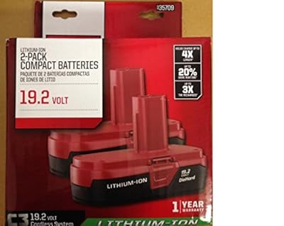 Craftsman 19.2-Volt Battery Lithium-Ion Two PP2011 Battery Packs