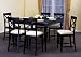 7 Piece Antique Dark Charcoal Pub Set