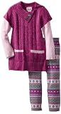 Little Lass Girls 2-6X 2 Piece Cable Sweater Set