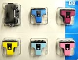 6-Pk (Full Set) NEW GENUINE HP 02 Vivera Ink Cartridges for most of the PhotoSmart Models