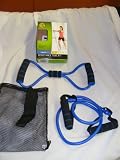 "ABC Products" - Pkg of 2 Exercising ~ Medium Strength - Resistance Tube Kit (Blue Color Tubes - With Storage Bag).