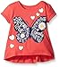 Gerber Graduates Girls Short Sleeve Swing Top with Back Ruffle, Butterfly, 18 Months