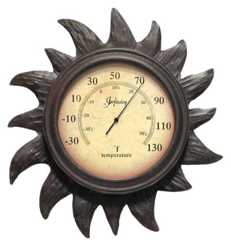 Infinity Instruments Sunny Day Thermomter-Rust Finish