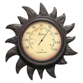 Infinity Instruments Sunny Day Thermomter-Rust Finish by Infinity Instruments
