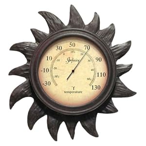 Infinity Instruments Sunny Day Thermomter-Rust Finish