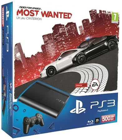Console PS3 Ultra slim 500 Go noire + Need for Speed : most wanted
