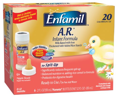Enfamil A.R. Nursette 20 Calorie Ready To Use 2 fl. oz. 6-Count (Pack of 8)