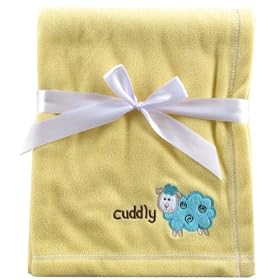 Luvable Friends Fleece Receiving Blanket, YellowLuvable Friends Fleece Receiving Blanket, Blue