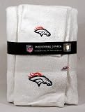 Denver Broncos NFL 3 PC Embroidered Bath Towel Set