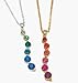 Avon Believe in Love Ombre Pendant Necklace Cool (Silvertone)