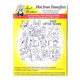 Aunt Marthas iron on transfers envelope for embroidery fabric painting quilting wearable art needlepoint & other crafts lotsa bears 3809 - B001GHXHY2
