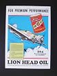 1936 Gilmore Lion Head Motor Oil