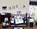 Sweet Jojo Designs Red, White & Blue Vintage Aviator Musical Baby Crib Mobile