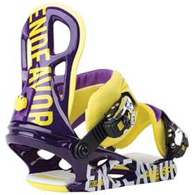 Snowboard Binding Endeavor Snowboards Color Purple 11/12