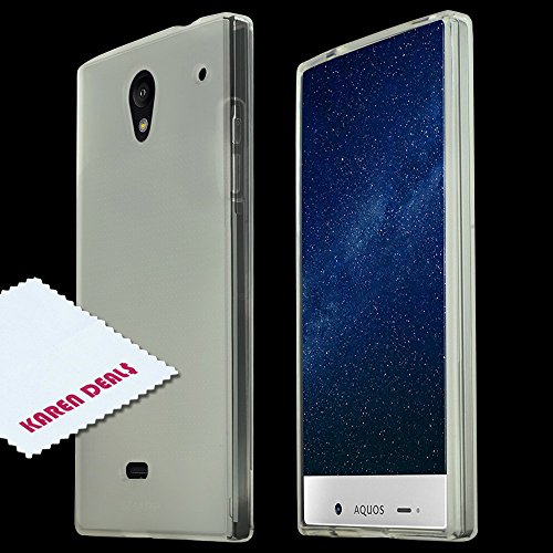 Sharp Aquos Crystal TPU Case [Clear] Protective Bumper Case w/ Flexible Crystal Silicone TPU Impact Resistant Material [Slim and Perfect Fitting Sharp Aquos Crystal Case]