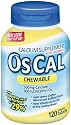 Os-Cal Chewable  Calcium 500 + 600iu  D3, Lemon Chiffon Flavor, 120 Chewable Tablets