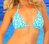 Maui Hawaiian Print Triangle Top: 2 colors available