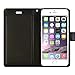 GOOSPERY Rich Wallet for Apple iPhone 6S Case (2015) iPhone 6 Case (2014) Extra Card Slots Leather Flip Cover (Black) IP6-RIC-BLK