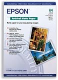 Epson Archival Matte Photo Paper A4 Ref C13S041342 [50 Sheets]