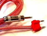 HOSA SPEAKER CABLE, CLEAR INSULATION, 12AWG x2, 25 ft. Uses Jumbo-shell 1/4 Plug to Banana Plug.