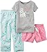 Carter's 3 Piece Pj Set, Gray Heather, 3T