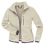 TAIGA Thermal-Pro Jacket - Women's Wind-resistant, Highly Breathable, Water-repellent Fleece Jacket, Ivory, MADE IN CANADA