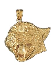 CleverEves 14K Gold Pendant Leopard Head 8.8 - Gram(s)